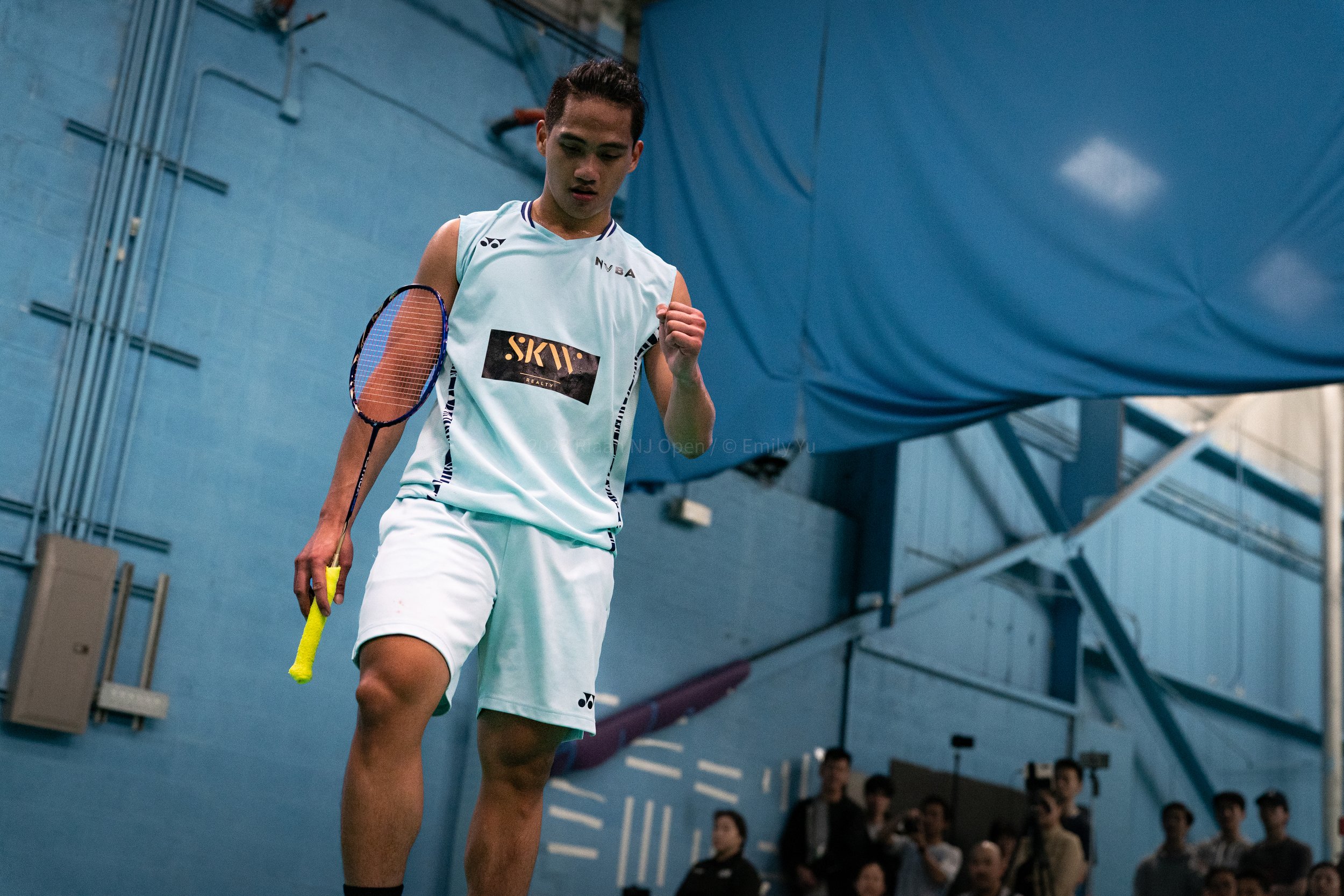 Players at badminton event